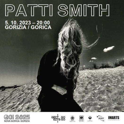 PATTI SMITH PROTAGONISTA DEL PERCORSO VERSO GO! 2025: IL CONCERTO A GORIZIA IL 5 OTTOBRE