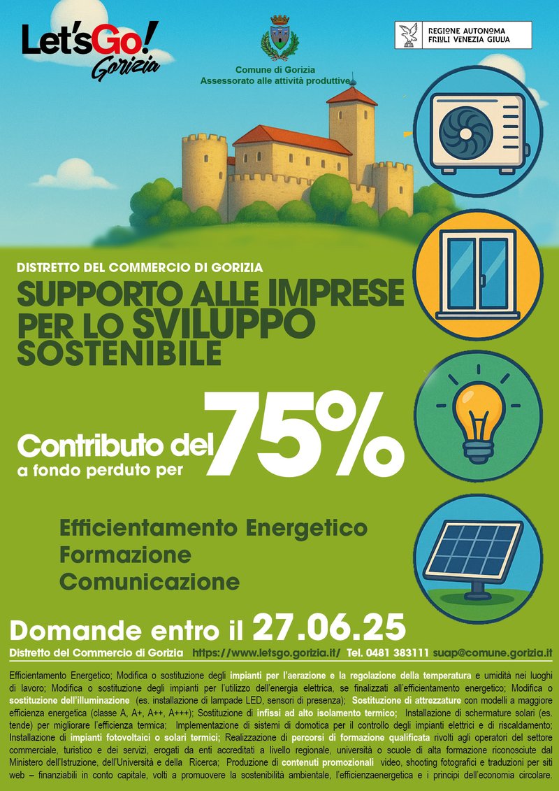 locandina bando imprese gorizia 2025