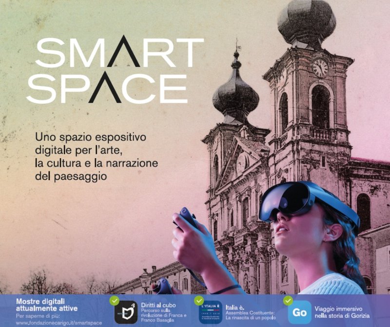 TRE PERCORSI ESPOSITIVI ALLO SMART SPACE DELLA FONDAZIONE CARIGO