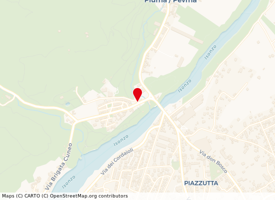 Map of Piuma-Isonzo Park