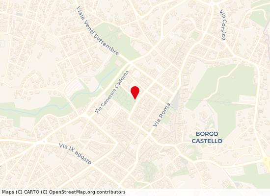 Map of Corso Verdi (Giardino Pubblico) - LIONS