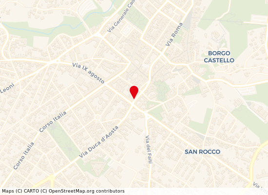 Map of Via XXIV Maggio – via Nazario Sauro - LIONS